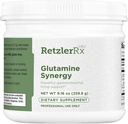 RetzlerRx Glutamine Synergy L-Glutamine poudre avec DGL & Aloe - 9.27 oz Supplément de soutien gastro-intestinal - Non-OGM, sans gluten et formule végétalienne pour la santé digestive et le système immunitaire