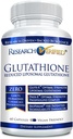 Research Verified® Glutathione - Liposomal Glutathione 500 mg with Phospholipid Complex, Vitamin C, Bioperine® - 60 Capsules - 1 Bottle