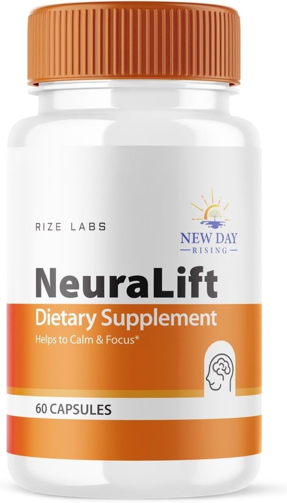 Neuralift Supplément, Neuralift Formule de soutien de la mémoire biologique, Neuralift pour réduire les effets négatifs du brouillard cérébral, Neuralift utilisé pour stimuler la mémoire, Neura Lift Reviews (60 capsules)