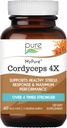 ESSENCE PURE LABS MyPure Cordyceps 4X Champignons - Suppléments de poudre de champignons Cordyceps concentrés pour système immunitaire, réponse au stress, performance physique et mentale - 2 mois d'approvisionnement