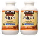 Kirkland Signature hgar Huile de poisson Concentrate 2 Pack, 400 Compte (Pack de 2)