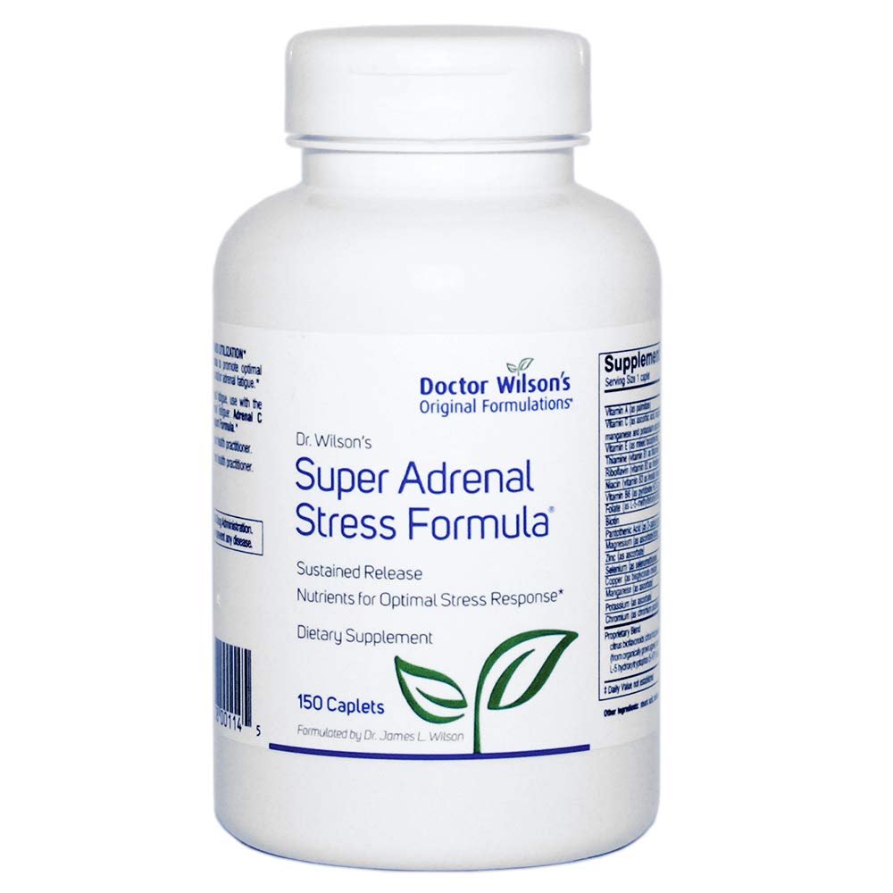 Formules originales du docteur Wilson Super Adrénal Stress Formula 150 caplets Adrénal, HPA Axis, Fatigue et support énergétique
