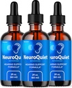 (3 Pack) NeuroQuiet Drops - NeuroQuiet Official Daily Hearing Support Toutes les formules naturelles de produits liquides pour la santé de l'oreille, la clarté auditive et l'équilibre auditif, 3 bouteilles pendant 3 mois