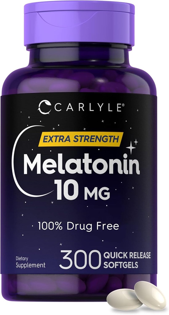 Carlyle Melatonin 10mg.300 Softgels.