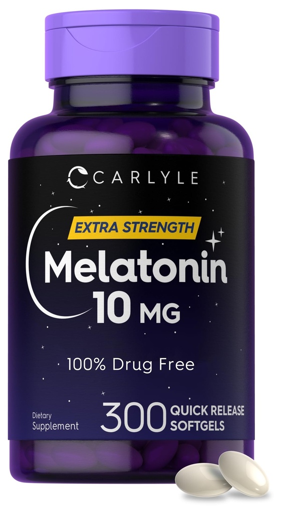 Carlyle Melatonin 10mg.300 Softgels.