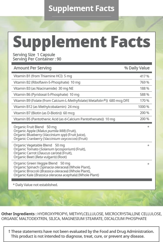 Atomy Complexe Vitamine B Vegan Sans gluten Non OGM