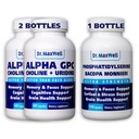 Dr. Maxwell Alpha GPC & Uridine 2X 60 Capsules + Phosphatidylserine & Bacopa 1x 120 Capsules, 2 Months Supply