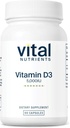 Éléments nutritifs vitaux Vitamine D 5000 UI de supplément Vitamine D3 d'os, de dents, de muscles sains* de fonctions cellulaires et immunitaires d'absorption de calcium de 90 capsules de gluten, de lait et de soja