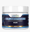 VITAMISAN Premium Glucosamine et Crème de Chondritine Bio avec MSM, Arnica et Collagen