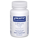 Encapsulations pures Orotate de lithium 5 mg - Supplément de soutien cérébral - avec N-acétyl-L-Cysteine (NAC) pour la mémoire et le comportement cérébral* - Sans gluten et sans OGM - 90 capsules
