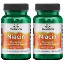 Swanson Niacine (Vitamine B3) - Supplément de vitamine appuyant la santé cardiaque et le métabolisme des glucides - favorise la production d'énergie naturelle - (2 pack)