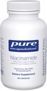 Encapsulations pures Niacinamide , supplément de vitamine B3 pour soutenir le métabolisme de l'énergie, la mobilité articulaire et la fonction métabolique* , 90 capsules