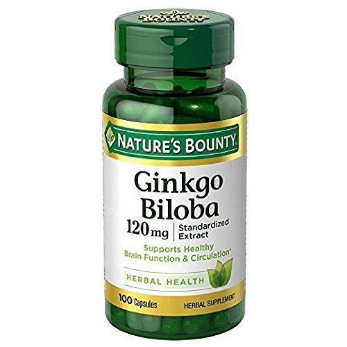 Bounty Ginkgo Biloba de la nature 120mg, 100 capsules (paquet de 2)