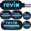 RETIX Ice Packs pour blessures Réutilisable, 5-Piece Set Ice Pack chaud et froid pour articulations, muscles, récupération après l'entraînement, coussinets de refroidissement réglables et flexibles pour genou, dos, bras et cou