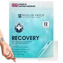Patch de récupération, Patchs de boisson pour le soulagement après partie, Patchs de récupération de partie naturelle pour l'hydratation et le soutien énergétique, ingrédients tout naturel et végétalien (1, 12, comte)