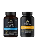 Ancient Nutrition SBO Probiotiques Capsules, Ultimate, 60 Compte + Capsules de vitamine D, 90 Compte