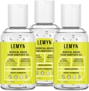 Gel d'assainissement des mains de qualité médicale - 97% ORGANIQUE - 2 FL.OZ. EMBALLAGE DE 3