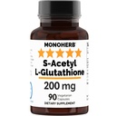 MONOHERB S-acétyl L-glutathion 200mg - 90 Capsules végétariennes
