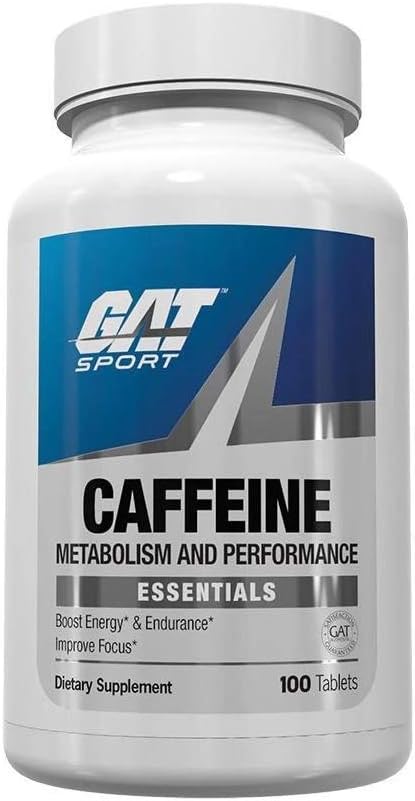 GAT Sport Essentials Métabolisme et performance de la caféine, 100 comprimés