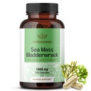 HERBAMAMA Sea Moss and Bladderwrack Capsules - 1600mg Irish Sea Moss for Immune Support - Vegan, Non-GMO Immunity Supplement for Overall Support