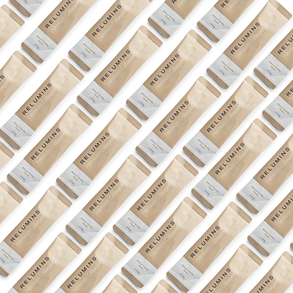 Mélange de poudre de collagène marin - Peptide de collagène avec du glutathion, du thé vert, du CoQ10 et de l'acide hyaluronique stimule la peau de Glowing lisse - 20 sachets en poudre x Vanille aromatisée + 2 sachets gratuits