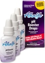 Alkalife Alkaline Water Drops - The First Patented Alkalizing pH Booster w/Minerals & Electrolytes - Balance pH, Neutralize Acid, Immune Support, Peak Performance, Detox, Overall Wellness - Pack of 3