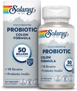 SOLARAY Mycrobiome Probiotic Colon Formula, Vegan, Digestive Function, Colon Health, and Immuni System Support, 50 Million CFU, 18 souches, Inuline prébiotique, garantie de 60 jours, 30 portions, 30 VegCaps