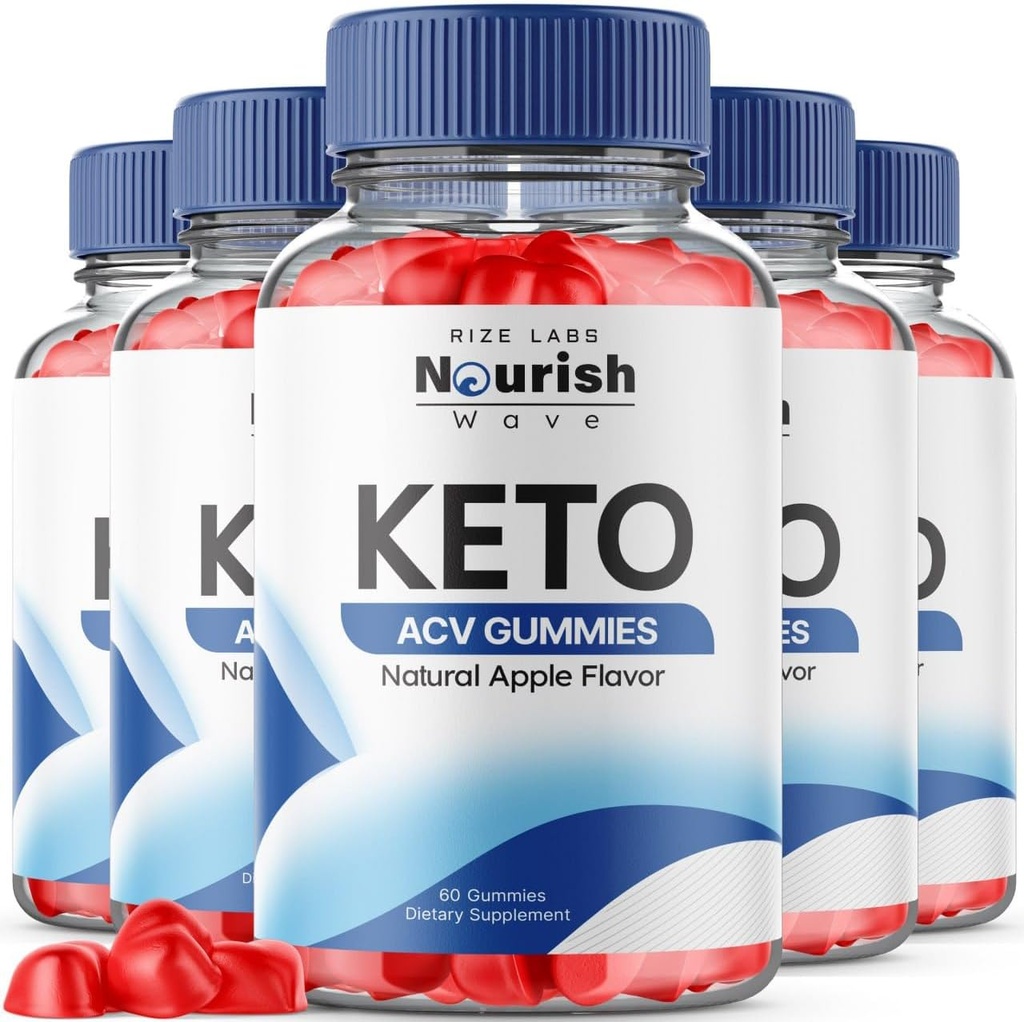 les laboratoires de taille - Nourish Wave Keto ACV Gummies soutient la perte de poids avancée, pour l'amélioration de la digestion, l'endurance et l'endurance (300 Gummies)