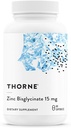 THORNE - Zinc Bisglycinate 15mg - Daily Support for Skin, Eye & Immune System Health* - Chelated Zinc Supplement - 60 Servings