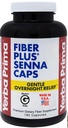 Capsules de Senna Prima Fiber Plus Yerba, 180 Comte - Gentle Overnight Relief, USA Fabriqué, Non-OGM, Sans gluten