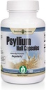 NUTRIENTS BIOACTIFS Psyllium Plus - 60 capsules - Sans sucre - Psyllium Husk Poudre Capsules de fibre - Psyllium Husk Caps - Supplément de fibre naturelle