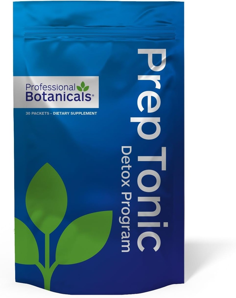 Botaniques professionnels Prep Tonic Detox 10 jours Detox à corps entier, système de santé et de bien-être, nettoyage du corps - 30 paquets