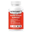 Complexe de sucre de sang avec berbère, cannelle Ceylan, panax Ginseng et chrome – soutient le métabolisme du sucre sain – 90 gélules de supplément NutriSulin