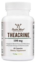 Théacrine (Téacrine) 100 Mg, 60 Capsules - Supplément énergie et focus (Pills similaires à la caféine mais plus subtils et plus longs) Non-OGM et sans gluten par double bois