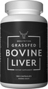 OXNUTRITION Gélules de foie de boeuf gazonné (déshydratées) Excès de foie naturel et de supplément de fer Excès en B12 pour l'énergie, le soutien thyroïde Excès de 180 capsules Superaliments emballés avec de nombreuses vitamines et nutriments