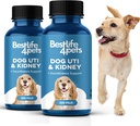 BestLife4Animaux chien UTI Rein Support, traitement naturel des infections urinaires, supplément de contrôle du renal et de la vésicule, facile à utiliser Pills 2 Pack