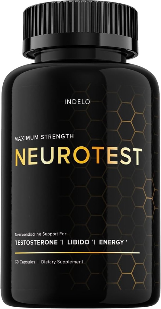 NeuroTest Pills Capsules, NeuroTest Dietary Supplement for Men, NeuroTest Daily for Peak Performance and Wellness, NeuroTest Reviews, NeuroTest Advanced Formula Pills (60 capsules)