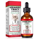 Santé de l'urine féline, Cat UTI Remède, supplément naturel à base de plantes 2 fl oz, soutien aux soins réguliers pour la santé urinaire