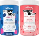 Poudre Super Fibre de Bellway + Fruits, Poudre Super Fibre de Berry Mixte + Collagène, Cimonade de Fraise