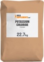 BulkSupplements.com Poudre de chlorure de potassium - Substitut de sel de chlorure de potassium - Sans gluten, 200mg par portion, 22,7g (50 lb) (paquet de 1)