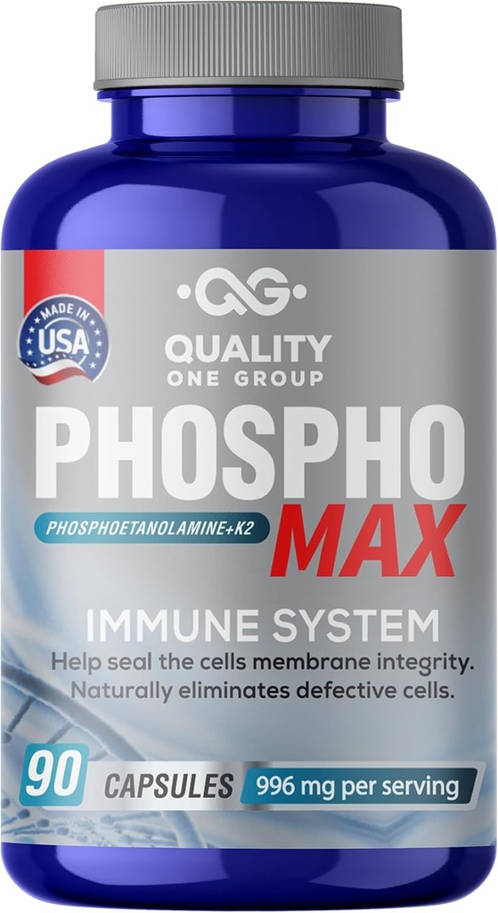 Fosfoetanolamina - Mélange unique de Phosphoéthanolamine pour stimuler votre système immunitaire- Fosfoetalonamina naturelle, 26 années de recherche de formulation