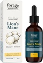 Lion’s Mane Tincture, with Premium Mushroom Extract, for Memory Improvement and Nerve Support, Dual Extract, Alcohol-Free, 60 ml