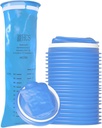 Sacs Emesis jetables HCS - Premium, Niveau hospitalier, Adultes et Enfants - Sacs à vomir jetables pour la voiture, le voyage, l'utilisation à domicile - Jetez, Barf, Puke - 24, Fort (40 fl oz)