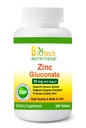 Gluconate de zinc 50 mg 250 comprimés fabriqués aux États-Unis Gluconate de zinc végétarien/végétalien