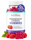 Gommies de magnésium sans sucre - Gummies anti-stress calmantes, supplément de magnésium pour soutenir le stress, le sommeil, la santé cardiaque, les nerfs, les muscles et les os, les enfants, les adultes, végétalien, haute absorption, non-OGM