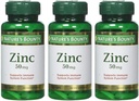 Bounty Zinc naturel 50 mg Caplets 100 ea (paquet de 3)