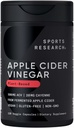 Recherche sportive Vinaigre de cidre de pomme avec poivre Cayenne Fabriqué à partir de cidre de pomme fermenté biologique - Projet non OGM Vérifié et certifié végétalien (120 capsules de légumes)