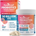 Probiotiques pour les femmes, 50 milliards UFC, 26 souches uniques, probiotiques pour les femmes et prébiotiques soutiennent la santé digestive, avec canneberge, Hibiscus et D-mannose pour équilibre PH vaginal, urinaire, Gut (30 capsules)