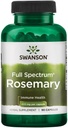 Swanson Full Spectrum Rosemary - Supplément à base de plantes Promouvoir le soutien à la santé immunitaire - Formule naturelle pour aider à défendre le corps et soutenir le bien-être général - (90 capsules, 400mg chacune)