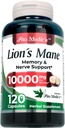 Laboratoire Lions Mane de 120 Capsules de Lions Supplément Lions Mane Supplément Lions Mane Capsules de complément Lions Supplément Champignon Supplément Ultra haute Absorption.
